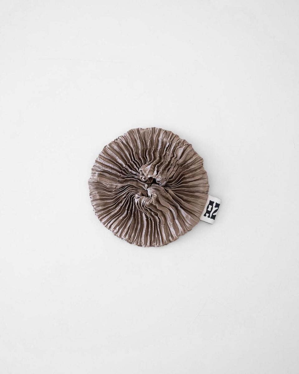Azur - Plisse Satin Silk Scrunchies – Here.