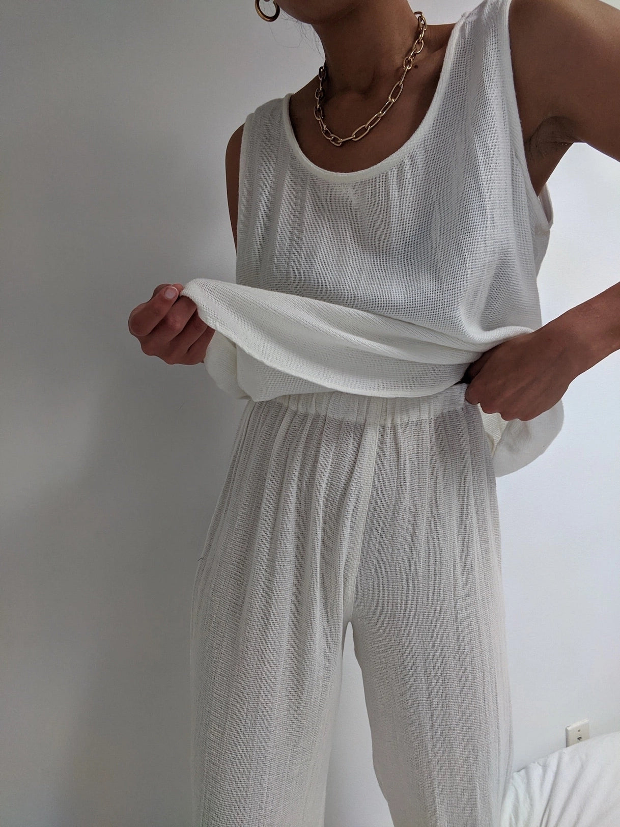 Na Nin - Patricia Waffled Cotton Pant