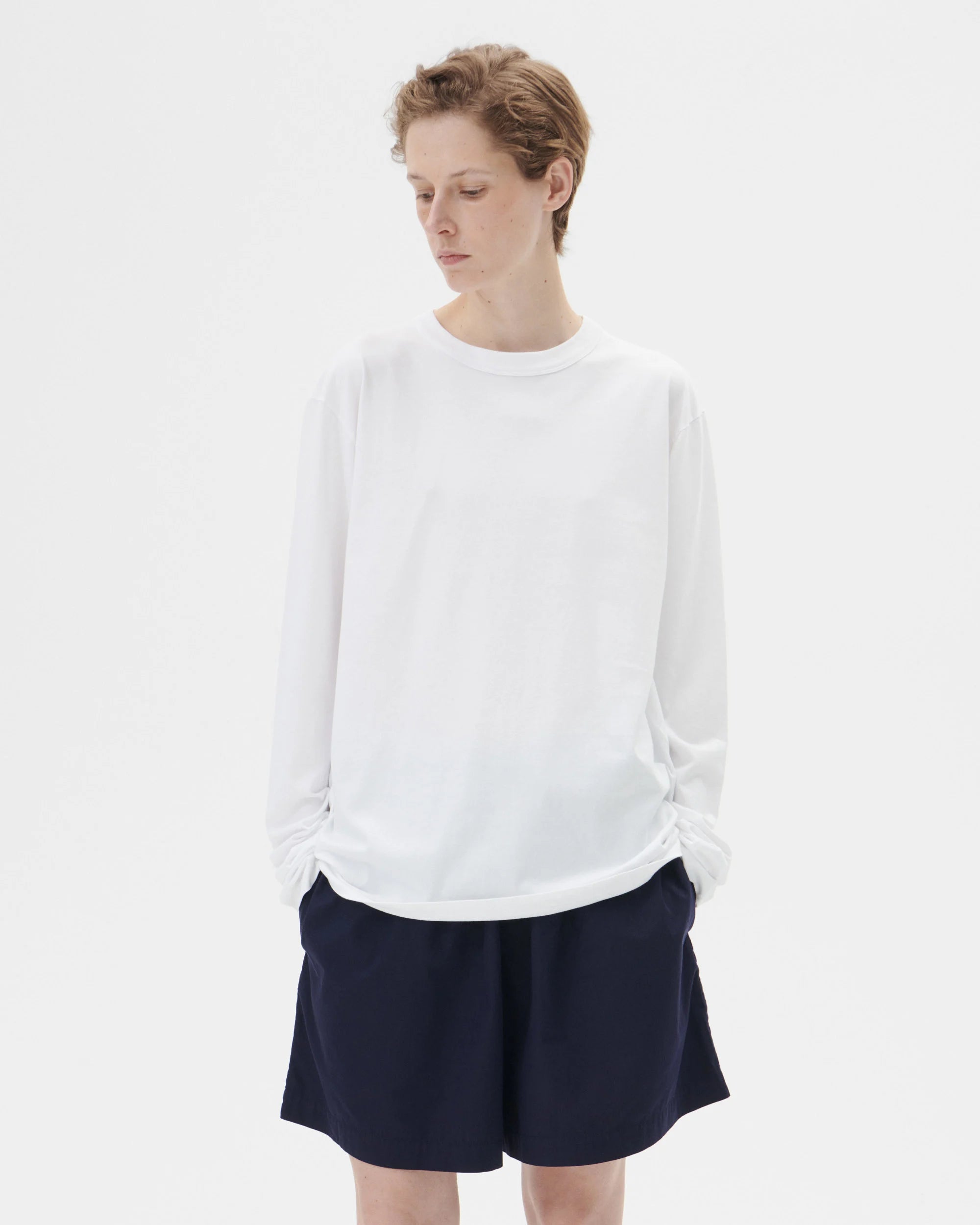 Tekla - Sleeping T-shirt / Long Sleeved – Here. Tekla - Sleeping T-shirt / Long Sleeved – Here.