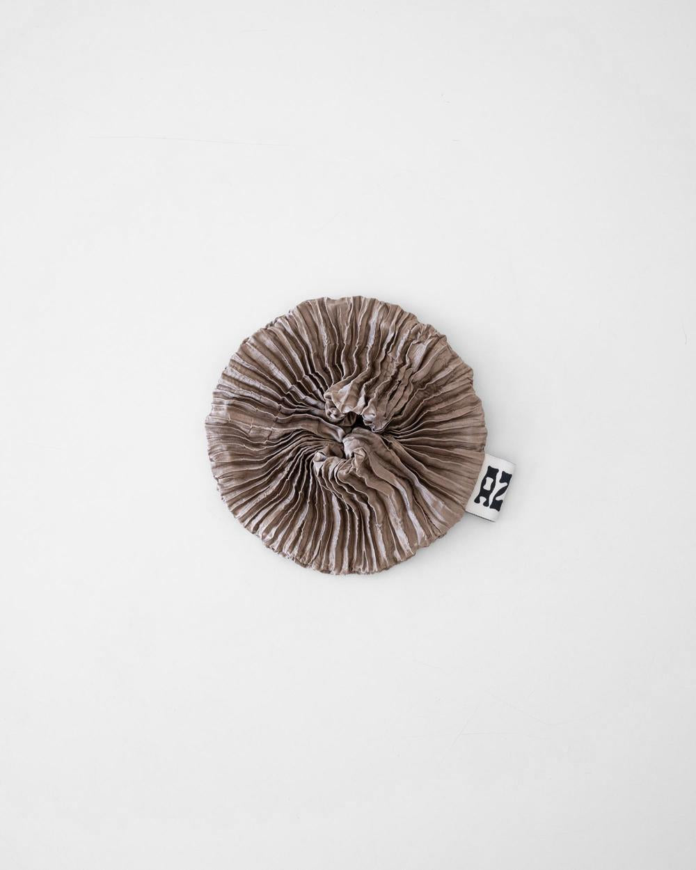 Azur - Plisse Satin Silk Scrunchies