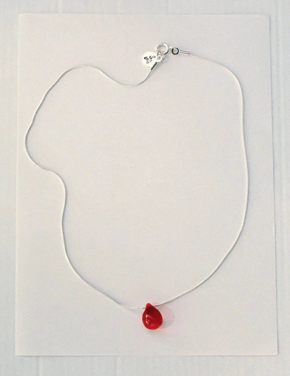 Sisi Joia - Gota MIni Necklace / Red