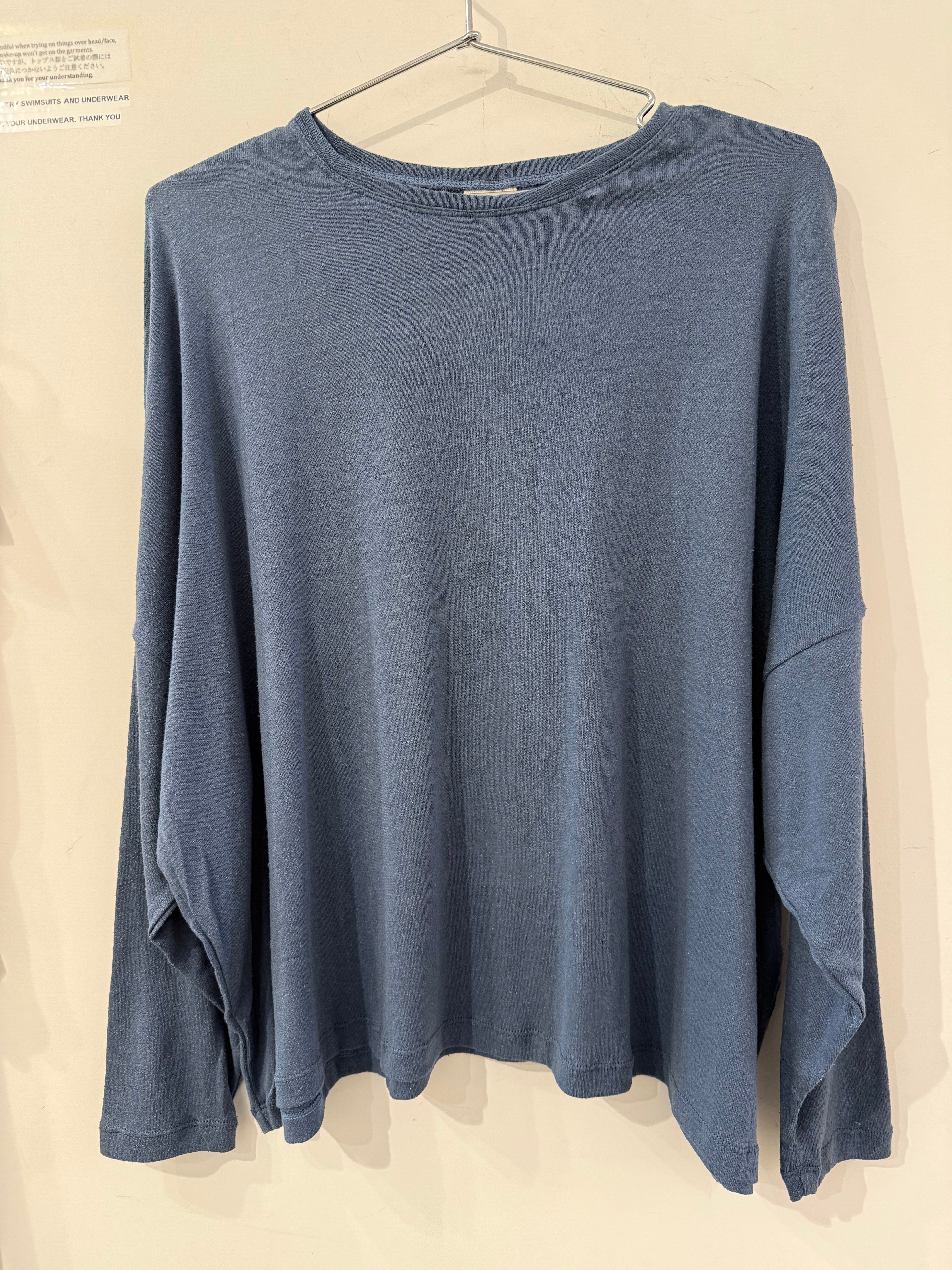 Here. - Raw Silk Oversized Long Sleeve
