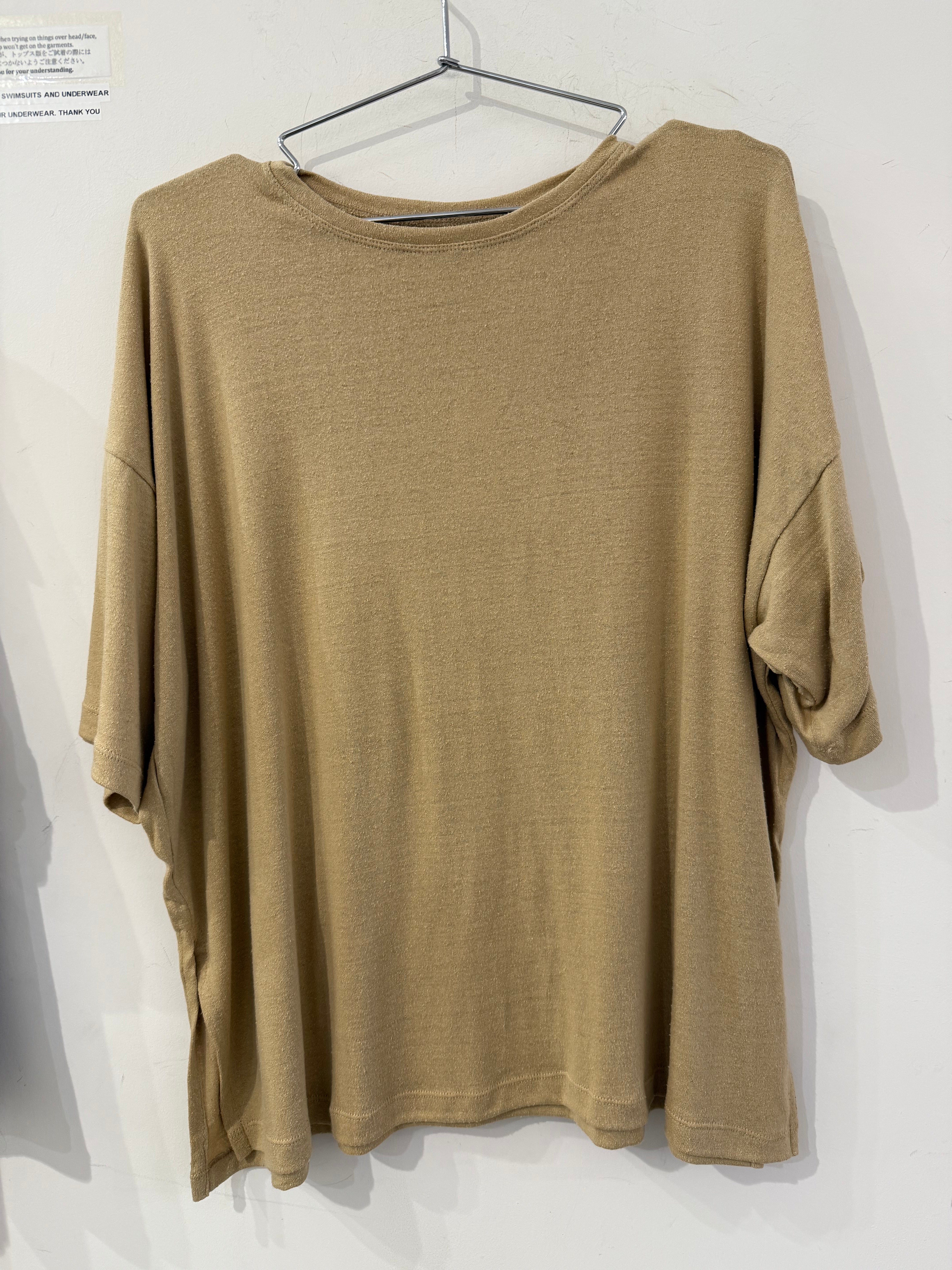 Here. - Raw Silk Oversized Tee
