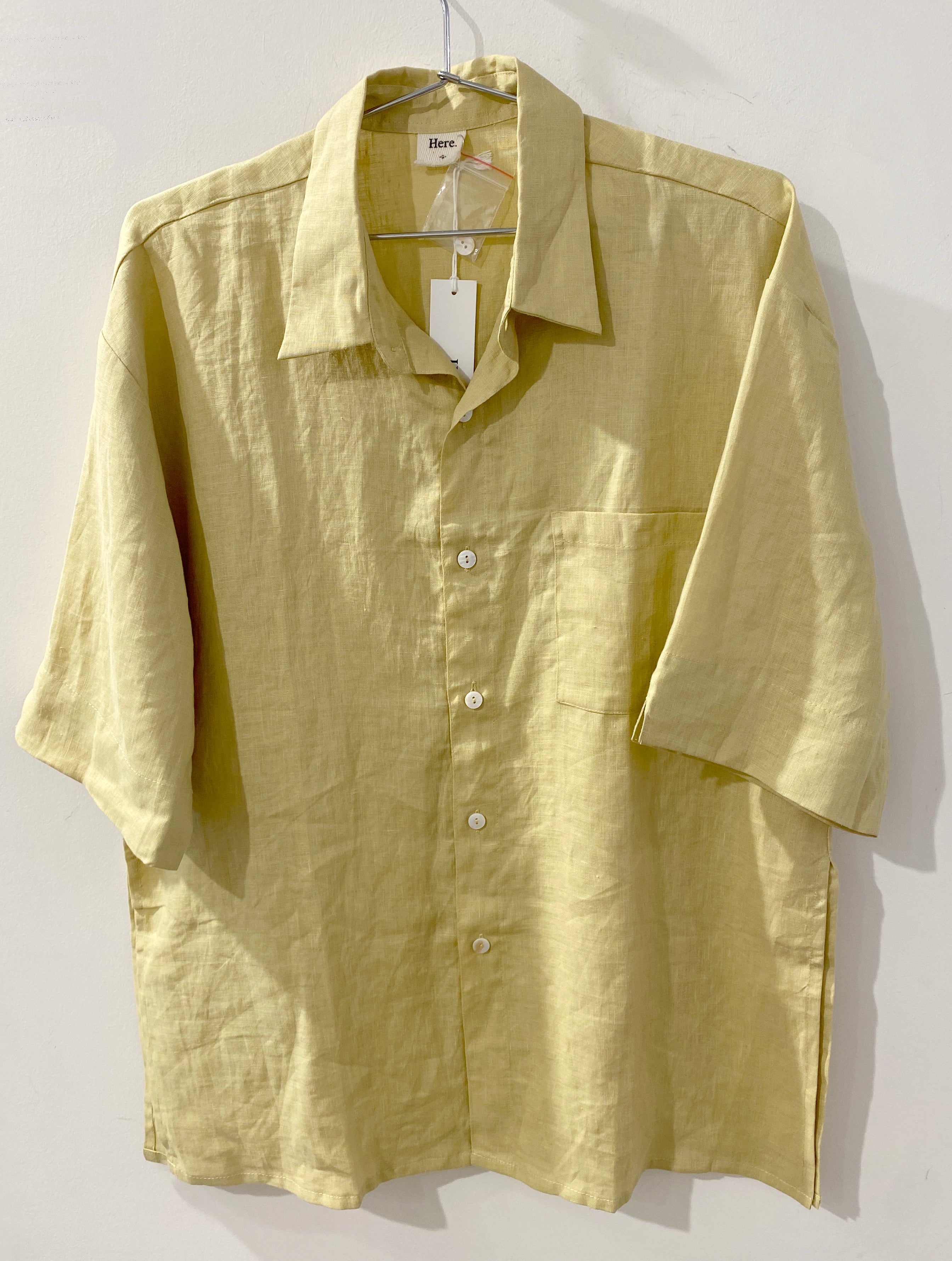 Here. - Linen Boyfriend Shirt