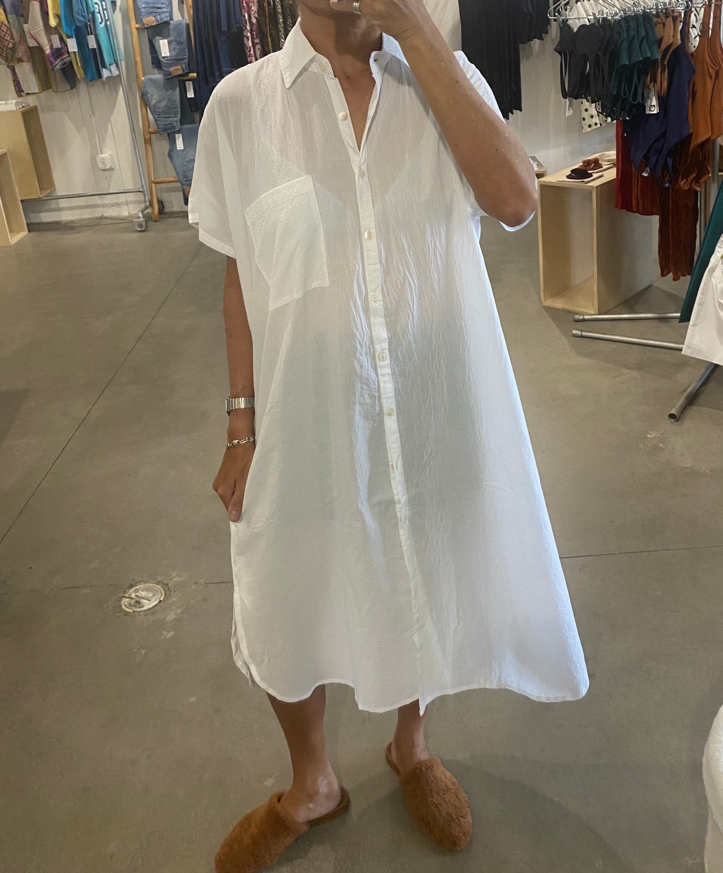 Big white shirt dress cheap