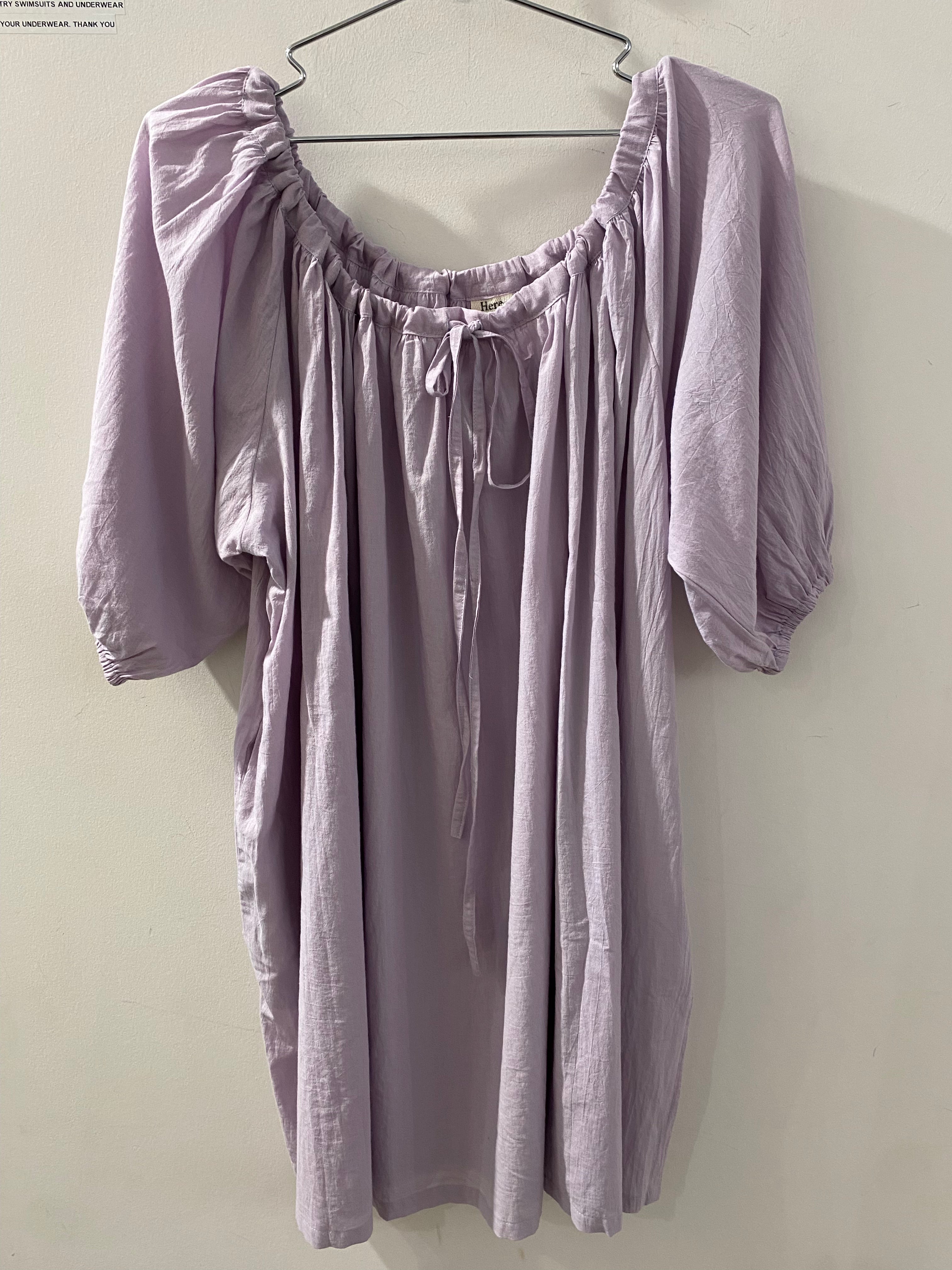 Here. - Puff Sleeve Mini Dress