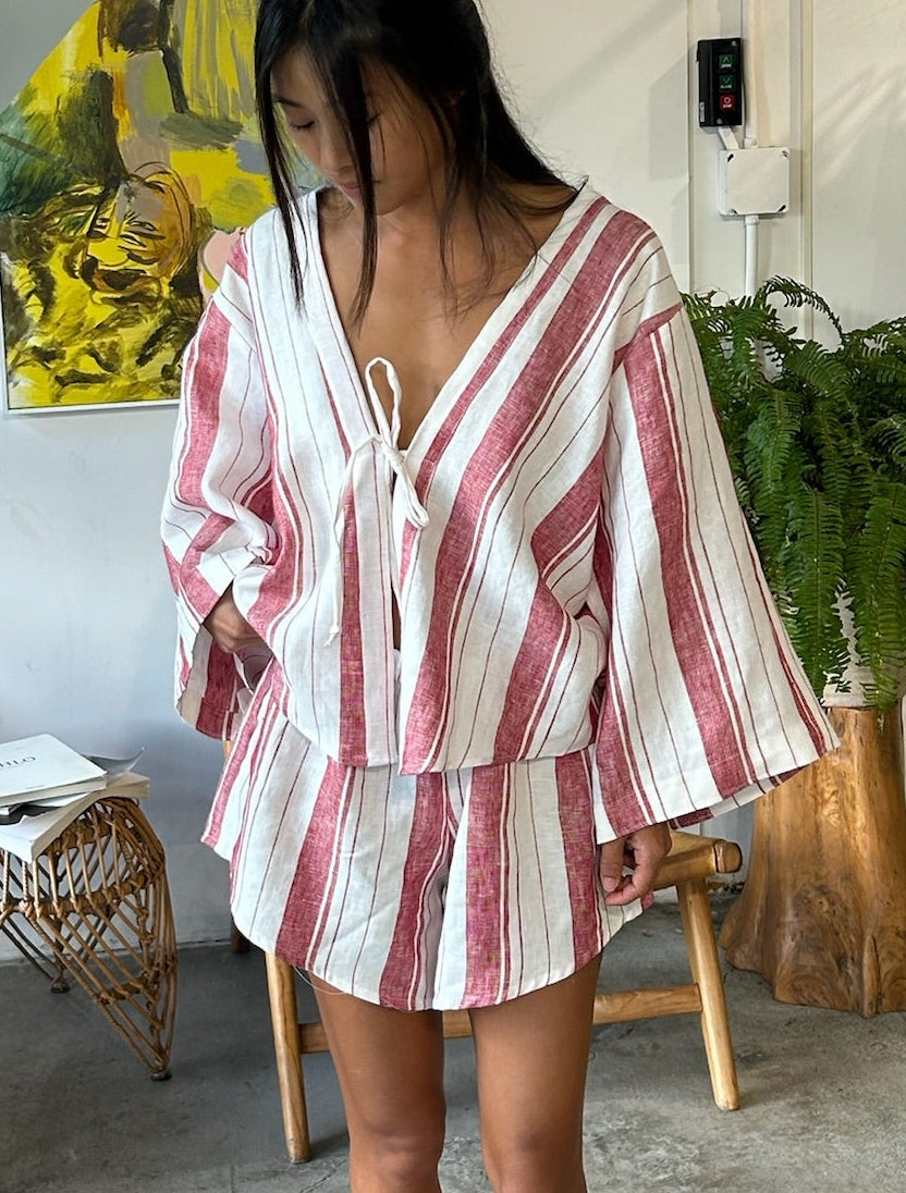 AJK - Cirrus Top / Red Stripes