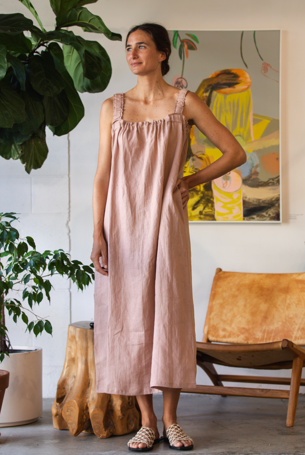 Here. - Elastic Strap Dress Here. - Elastic Strap Dress