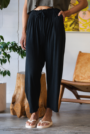 Here. - Raw Silk Lounge Pants