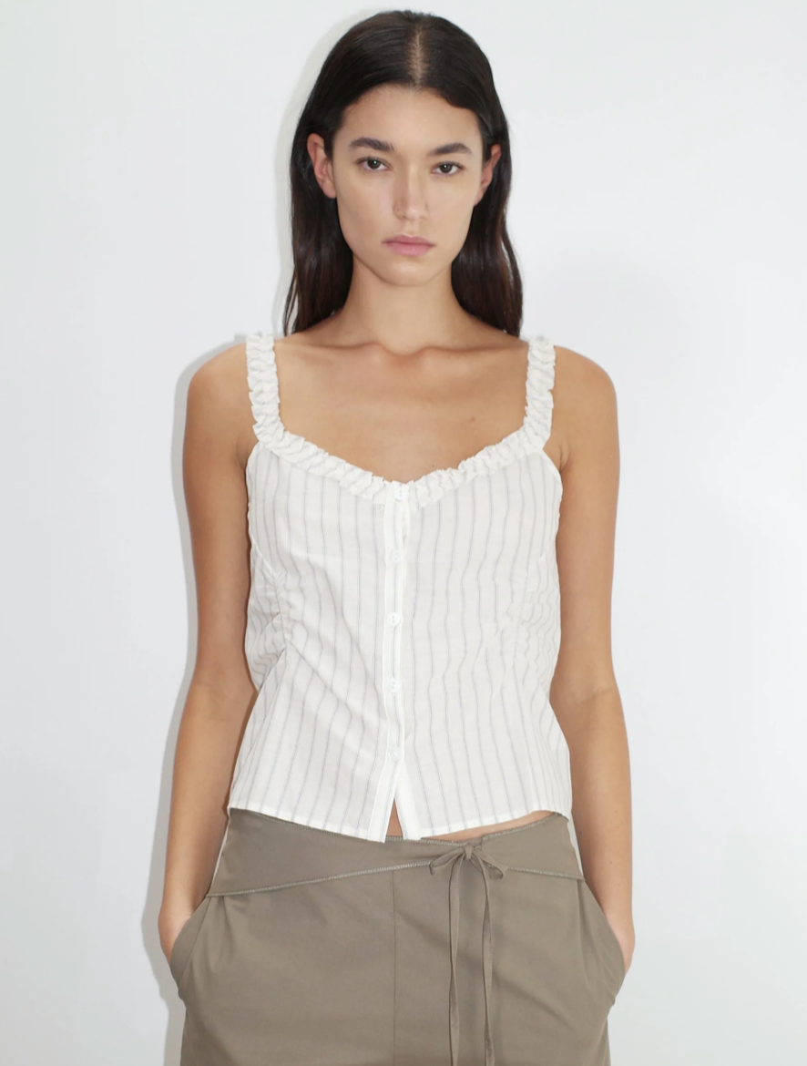 Deiji Studios - Ruffle Button Top