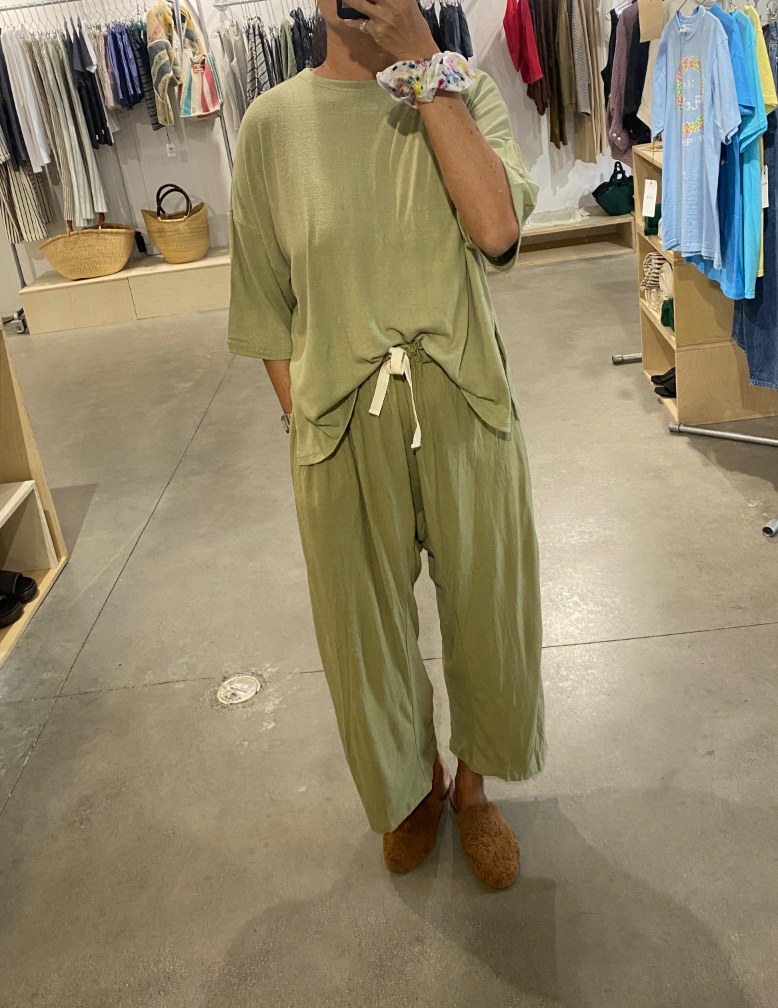 Here. - Raw Silk Oversized Tee