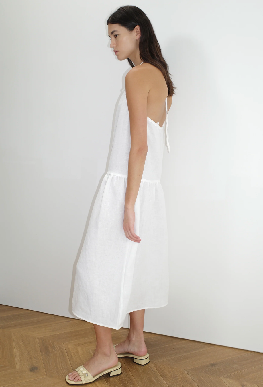 Deiji Studios - Gathered Halter Dress Here. Deiji Studios - Gathered Halter Dress Here.