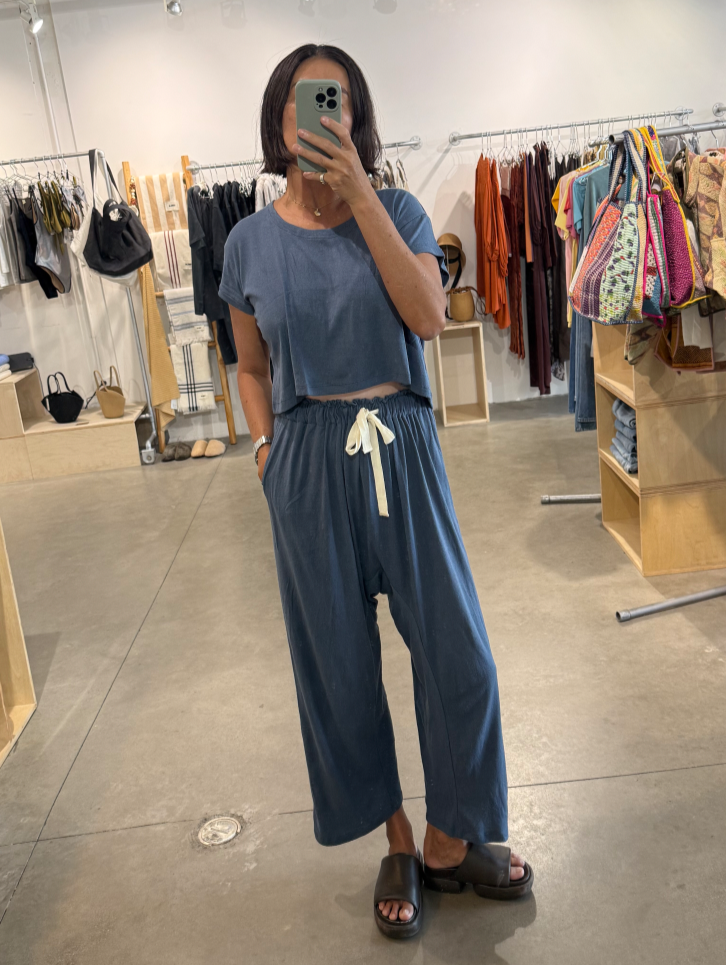 Here. - Raw Silk Lounge Pants