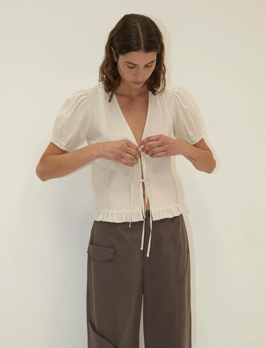 Deiji Studios - Pintuck Top