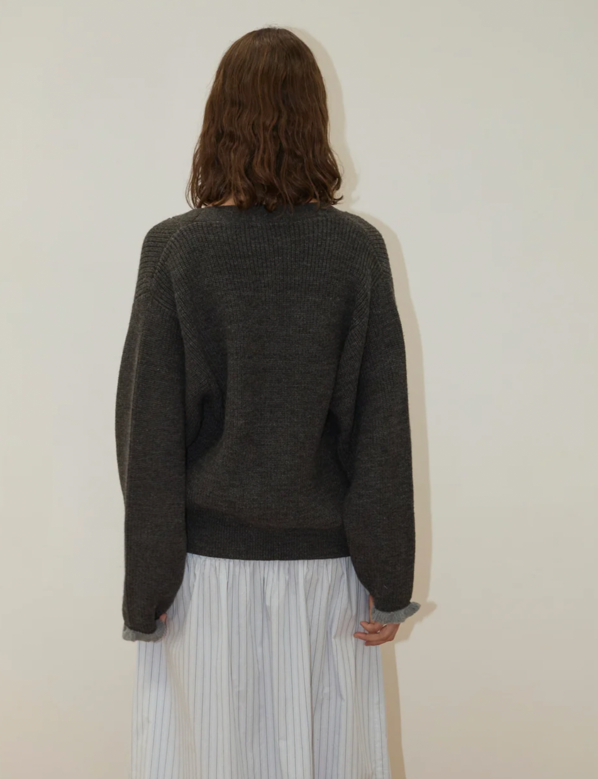 Deiji Studios - Flounce Cardigan / Charcoal