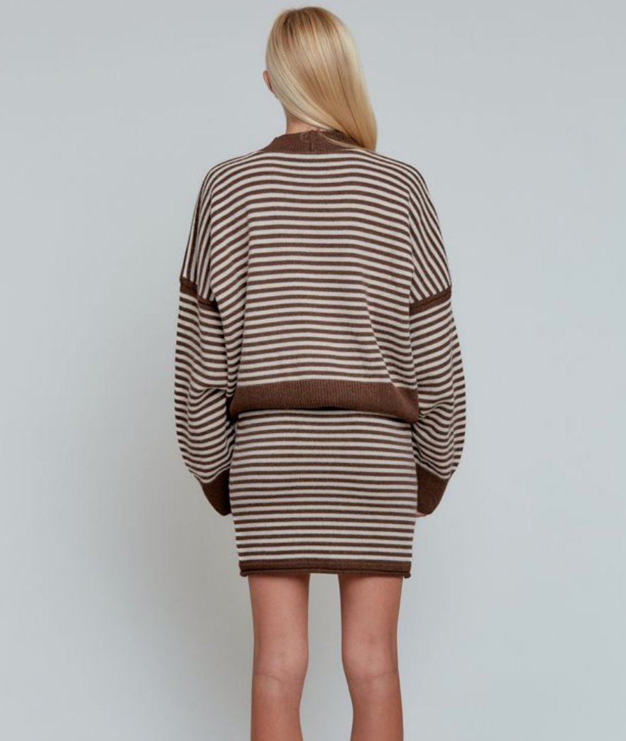 Acacia - Bea Skirt / Porcini Stripe
