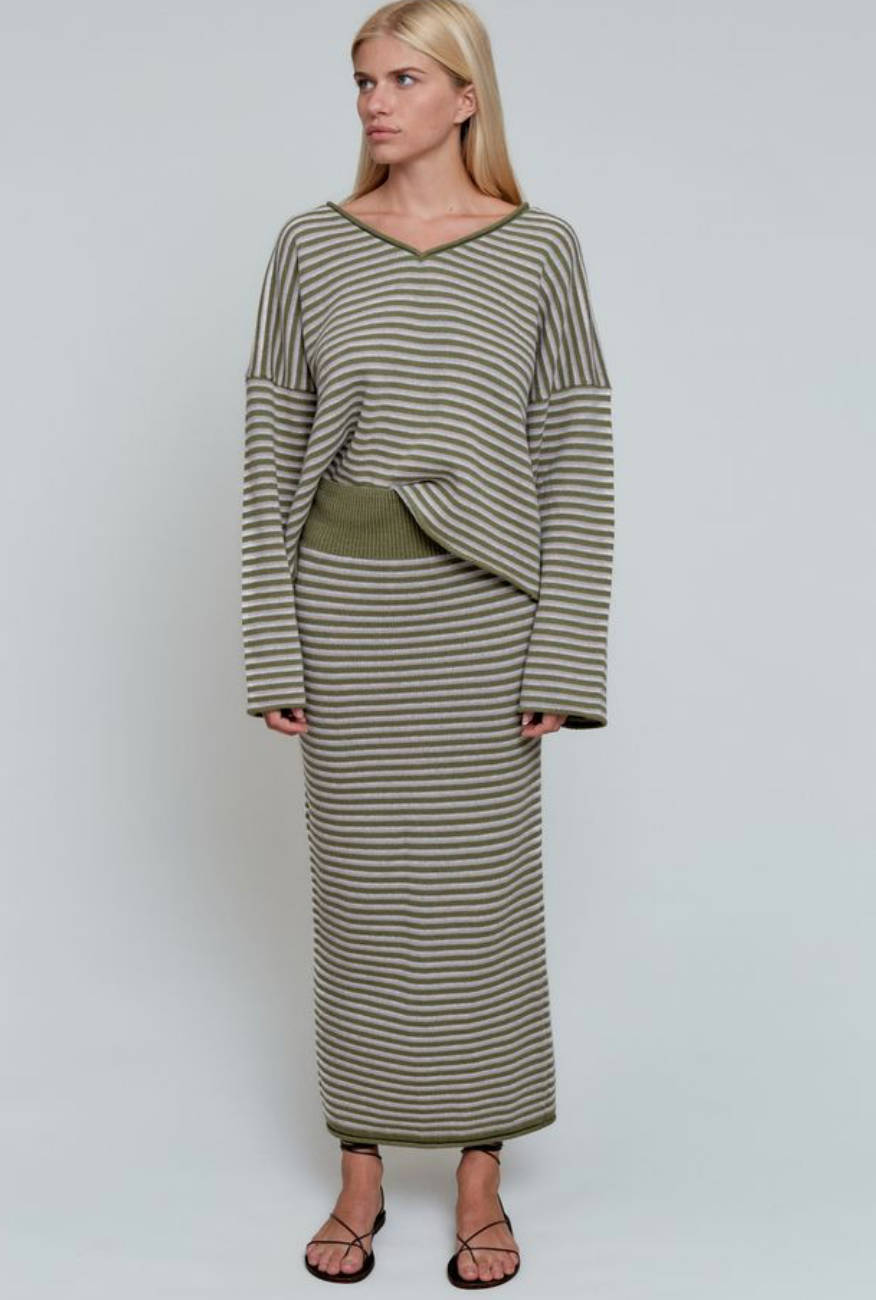 Acacia - Kisse Skirt / Sprig Stripe