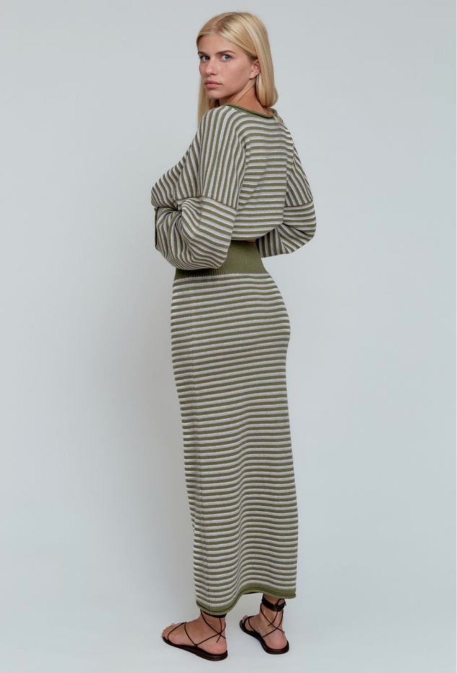 Acacia - Kisse Skirt / Sprig Stripe