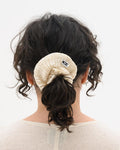Azur - Plisse Satin Silk Scrunchies